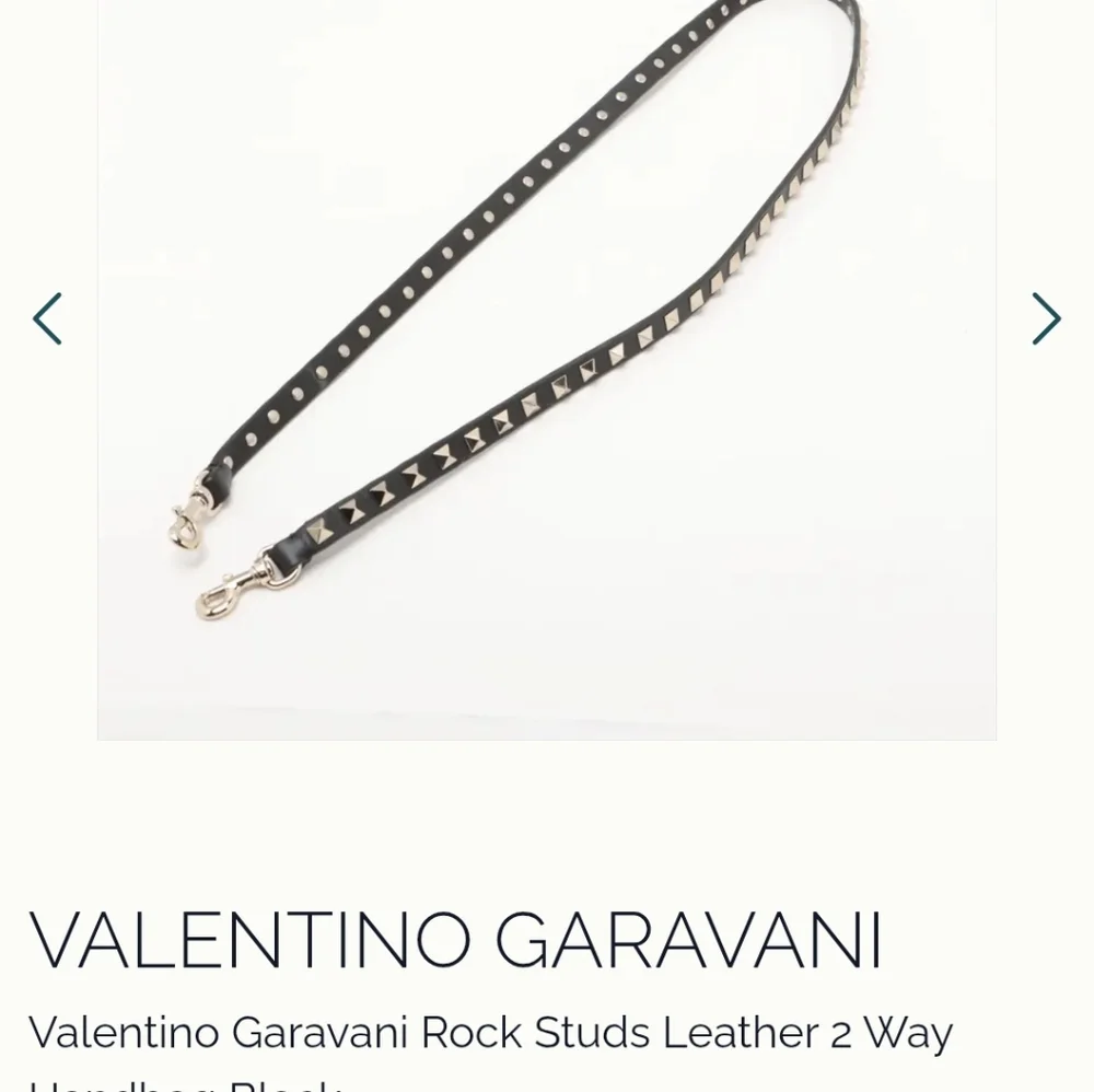Valentino Garavani Black Tote with Silver Studs - Picture 8 of 13